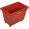 Global Industrial 8 Bushel Plastic Bulk Box Truck, Direct Mount Base, Red, 33-3/10L x 24-3/5W x 27-2/5H 800313RD - alternate 2